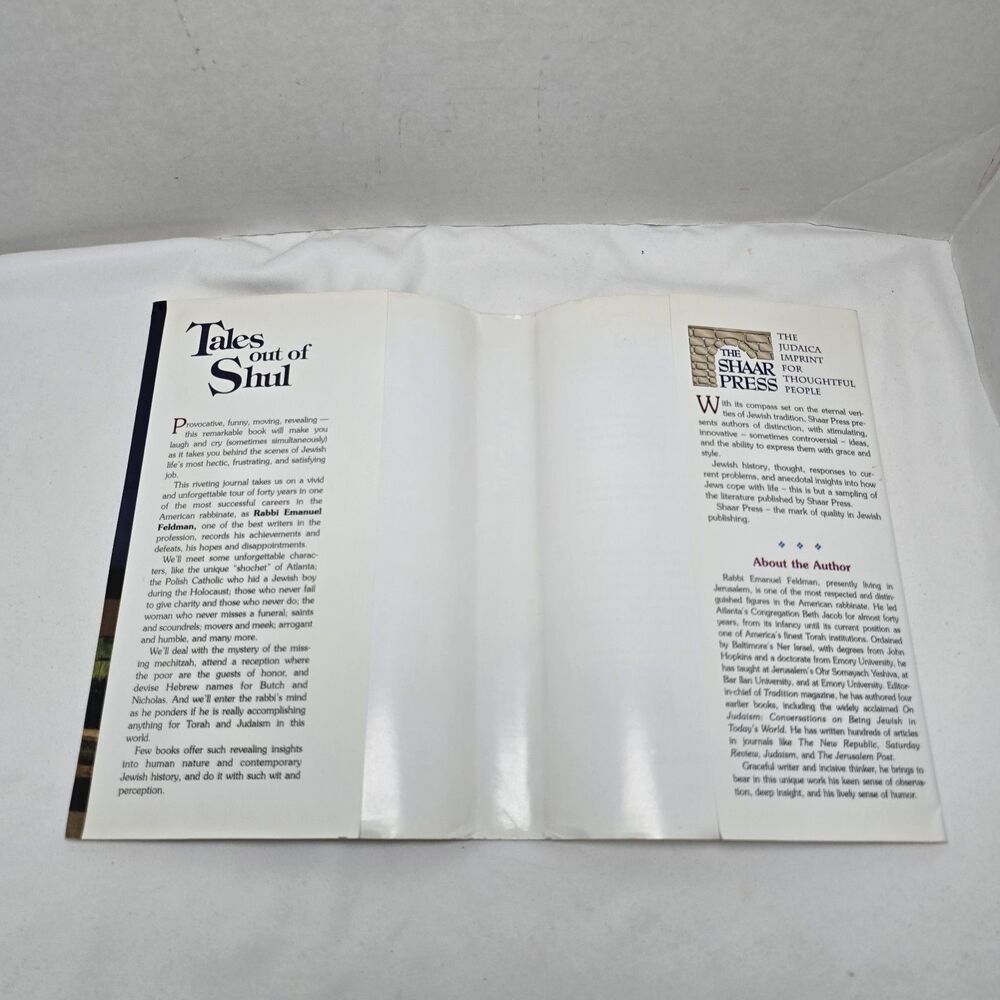 Tales Out of Shul: The Unorthodox Journal of an Orthodox Rabbi Emanuel Feldman - Picture 8 of 16